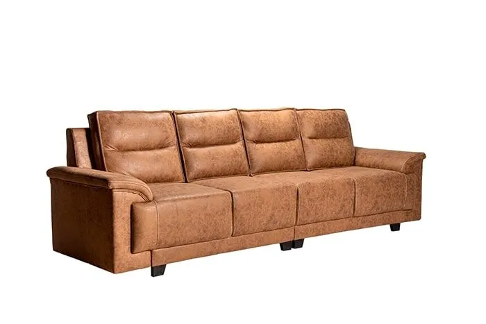 VIVDeal Light Suede Fab 4 Seater Sofa Set